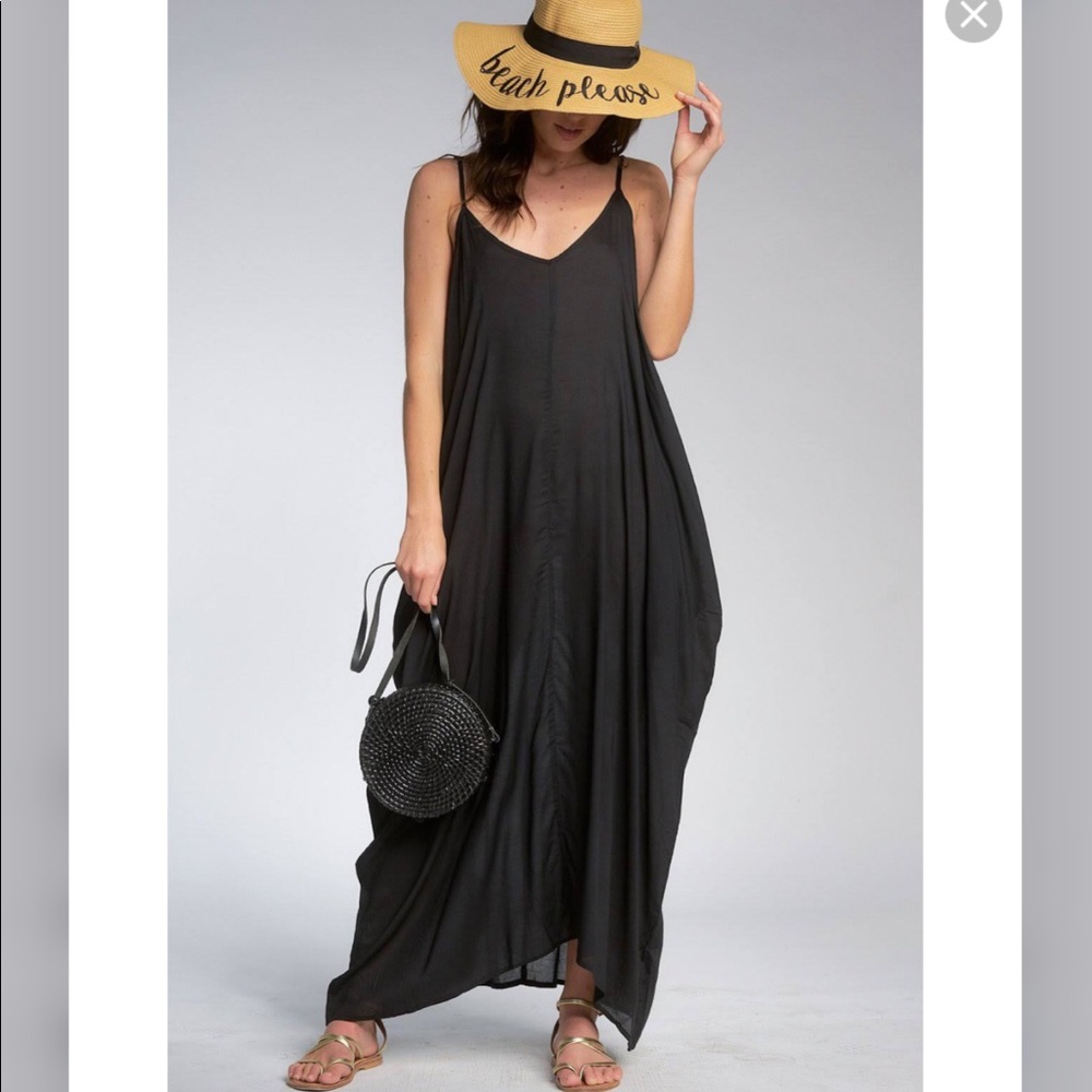 ELAN V-Back Cover-Up Maxi Dress